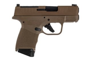 Springfield Armory FIRSTLINE Hellcat Micro-Compact OSP 9mm Pistol features a Desert FDE polymer frame